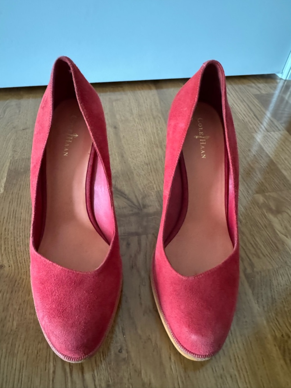 Cole Haan Red Suede Women's Heels
